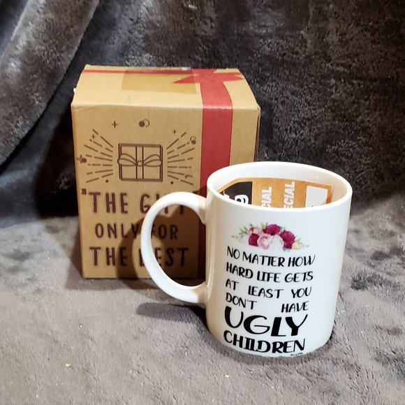 Breezy Valley Coffee Mug Gift for Mom "At Least You Don't Have Ugly Children" - Picture 1 of 5